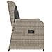 Sedie Reclinabili Giardino 2pz Cuscini Grigio Chiaro Polyrattan - Foto miniatura 6