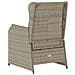 Sedie Reclinabili Giardino 2pz Cuscini Grigio Chiaro Polyrattan - Foto miniatura 7
