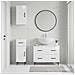 Set di armadietti da bagno in 3 pezzi HAARLEM Bianco Lucido - Foto miniatura 2