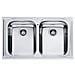 Lavello LLL620-L 2 Vasche Dimensioni 86 x 50 cm Colore Inox Dekor Serie Logica Line - Foto miniatura 1