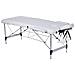 LETTINO DA MASSAGGIO IN ALLUMINIO A 2 SEZIONI - bianco - Foto miniatura 1