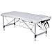 LETTINO DA MASSAGGIO IN ALLUMINIO A 2 SEZIONI - bianco - Foto miniatura 4