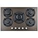 FHMF 755 4G DC C CG Piano Cottura 5 Fuochi Gas 75 cm Cristallo Copper Grey - Foto miniatura 1