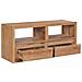 Mobile Porta Tv 90x30x40 Cm In Legno Massello Di Teak - Foto miniatura 3