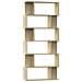 Libreria /Divisorio Rovere Sonoma 80x24x192 cm Legno Multistrato - Foto miniatura 1