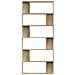 Libreria /Divisorio Rovere Sonoma 80x24x192 cm Legno Multistrato - Foto miniatura 7