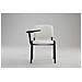 Sedia Visitatore Ken con Tavolino Richiudibile E Seduta in Similpelle I Sedia Ospite Imbottita Riunioni E Conferenze con Telaio in Metallo Bianco - Foto miniatura 2