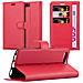 Custodia Compatibile Con Oneplus 5 In Rosso Carminio - Coperchio Protettiva Con Chiusura Magnetica, Funzione Stand E Tasca Per Le Carte - Foto miniatura 1