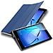 Custodia Per Tablet Compatibile Con Huawei Mediapad T3 8 (8.0"" Zoll) In Blu Scuro Jersey - Coperchio Protettiva Ultra Sottile Senza Funzione Auto Wake Up E Stand - Foto miniatura 4