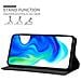 Custodia Compatibile Con Xiaomi Poco F2 Pro In Nero Di Notte - Coperchio Protettiva Con Chiusura Magnetica, Funzione Stand E Tasca Per Le Carte - Foto miniatura 3