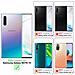 Custodia Compatibile Con Samsung Galaxy Note 10 - Ottica A Strisce In Opale Nero - Coperchio Protettivo In Vetro Temperato E Silicone Tpu - Foto miniatura 2