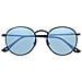 Ob130-04 Occhiali Da Sole Unisex Montatura Metallo Blu Lenti Blu Specchio - Foto miniatura 2