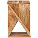 Tavolino 35x35x55 Cm In Legno Massello Di Acacia - Foto miniatura 3