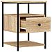 Comodino Rovere Sonoma 40x42x56 Cm In Legno Multistrato - Foto miniatura 5