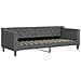 Divano Letto Estraibile Materassi Grigio Scuro 80x200cm Tessuto - Foto miniatura 3