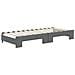Divano Letto Estraibile Materassi Grigio Scuro 80x200cm Tessuto - Foto miniatura 6