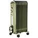 CURVY 9 Retrò Radiatore Elettrico ad Olio 9 Elementi Potenza 2000 Watt Colore Verde - Foto miniatura 1