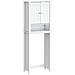 Portaoggetti Sopra Wc Berg Bianco 60x27x164,5 Cm Legno Massello - Foto miniatura 2
