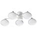 Plafoniera Contemporanea Hermes Metallo Bianco 5 Luci G9 28w 3000k Ip20 - Foto miniatura 1