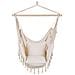 Sedia Sospesa Da Fissare Al Soffitto Bonea Cotone Beige - Foto miniatura 2