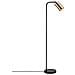 Lampada Liseuse H. 120 Cm In Metallo Dorato E Nero - Melita - Foto miniatura 3