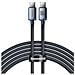 Cavo Di Ricarica E Sincronizzazione Da Usb-c A Usb-c 100w Crystal Shine 2m, Nero - Foto miniatura 1