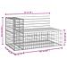 Panca Giardino Design Gabbione 122x71x65,5 cm Massello Douglas - Foto miniatura 8
