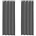 Tende In Voile Con Occhielli 2 Pz Grigio Scuro 140x260 Cm - Foto miniatura 2