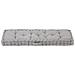 Lusso Casadino -  Cuscino Per Pallet E Pavimento In Cotone 120x40x7 Cm Grigio - Foto miniatura 3