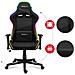 Huzaro Force 6.2 RGB, Sedia da gaming per PC, 130 kg, Seduta a dondolo (culla), Schienale imbottito, Corse, Universale - Foto miniatura 10