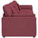 Divano Modulare con Cuscini Rosso Vino - Foto miniatura 6
