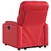Poltrona Alzapersona Reclinabile Elettrica Rossa in Similpelle - Foto miniatura 5