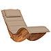 Lettini Prendisole Dondolanti con Cuscini 2 pcs Legno Massello di Acacia - Foto miniatura 4