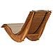 Lettini Prendisole Dondolanti con Cuscini 2 pcs Legno Massello di Acacia - Foto miniatura 7
