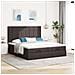 Struttura Letto Pouf con Materassi 180x200 cm in Tessuto - Foto miniatura 3