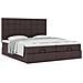 Struttura Letto Pouf con Materassi 180x200 cm in Tessuto - Foto miniatura 4
