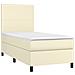 Giroletto a Molle con Materasso e LED Crema 90x200cm Similpelle - Foto miniatura 3