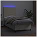 Giroletto a Molle con Materasso e LED Crema 90x200cm Similpelle - Foto miniatura 4