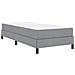 Letto a molle con materasso Grigio chiaro 80 x 200 cm Tessuto - Foto miniatura 1