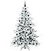 Albero di Natale Artificiale con Rami Pieghevoli Bianco 210 cm - Foto miniatura 3