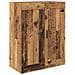 Credenza 2 pcs Legno vecchio Legno Stratificato e Vetro - Foto miniatura 7