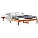 Letto con Tavolini Laterali Marrone cerato 160 x 210 cm - Foto miniatura 3
