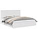 Letto con Contenitore Bianco 180 x 200 cm Legno multistrato - Foto miniatura 1