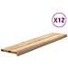 Gradini 12 pz 120x30x2 cm in Rovere Massello Non Trattato - Foto miniatura 1
