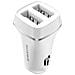 Caricatore Per Auto Con 2 Porte Usb-a, Leggero E Compatto, Bianco - Foto miniatura 1