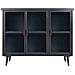 Credenza In Metallo Nero E Legno 102x33x79,5h - Foto miniatura 2