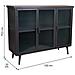 Credenza In Metallo Nero E Legno 102x33x79,5h - Foto miniatura 7