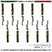 Contatti Magnetici Ottone Ad Incasso Sensore Reed Uscita Nc Dieci Pezzi Collegamento 4 Fili Tensione Transito Max 100 - Foto miniatura 1