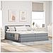 Letto con Contenitore con materasso Grigio chiaro 200 x 200 cm - Foto miniatura 2