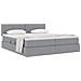 Letto con Contenitore con materasso Grigio chiaro 200 x 200 cm - Foto miniatura 3